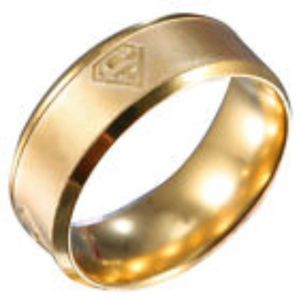Mens SUPERMAN Band Ring Size 11